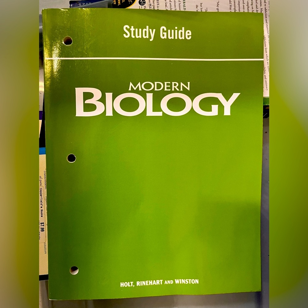NEW Modern Biology Study Guide/workbook